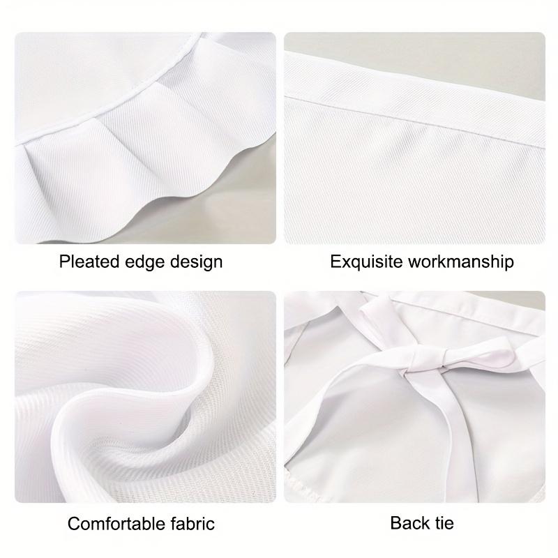 1 шт., ролевой костюм, фартук на талии, колготки, подарок для кухонной вечеринки, однотонный кружевной фартук, официант, подарок для парного костюма