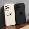 Чехол для телефона с узором в виде сердца, подходит для iPhone 17 16 15 14 13 12 11 Pro/Max/Plus, противоударная задняя крышка