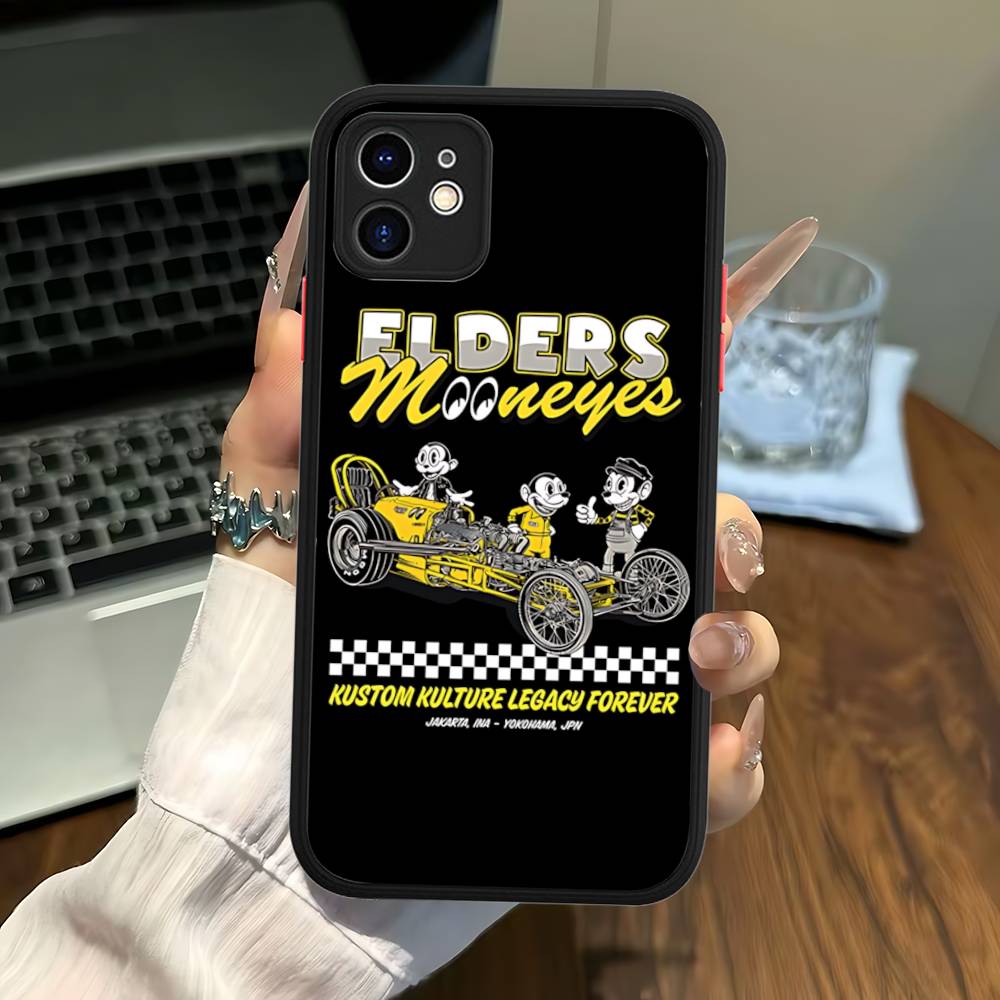 Classic Vintage M-M-MooneyeS Logo Phone Cases For IPhone 16 15 14 Plus 13 12 11 Pro Max Matte Oft Bumper Phone Cover