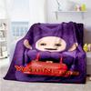 Teletubbies Customize Your Name Blanket Gift Customizable Blanket Warmthful Decor Suitable for Bedding Nap Couch Livingroom Four Seasons Multipurpose