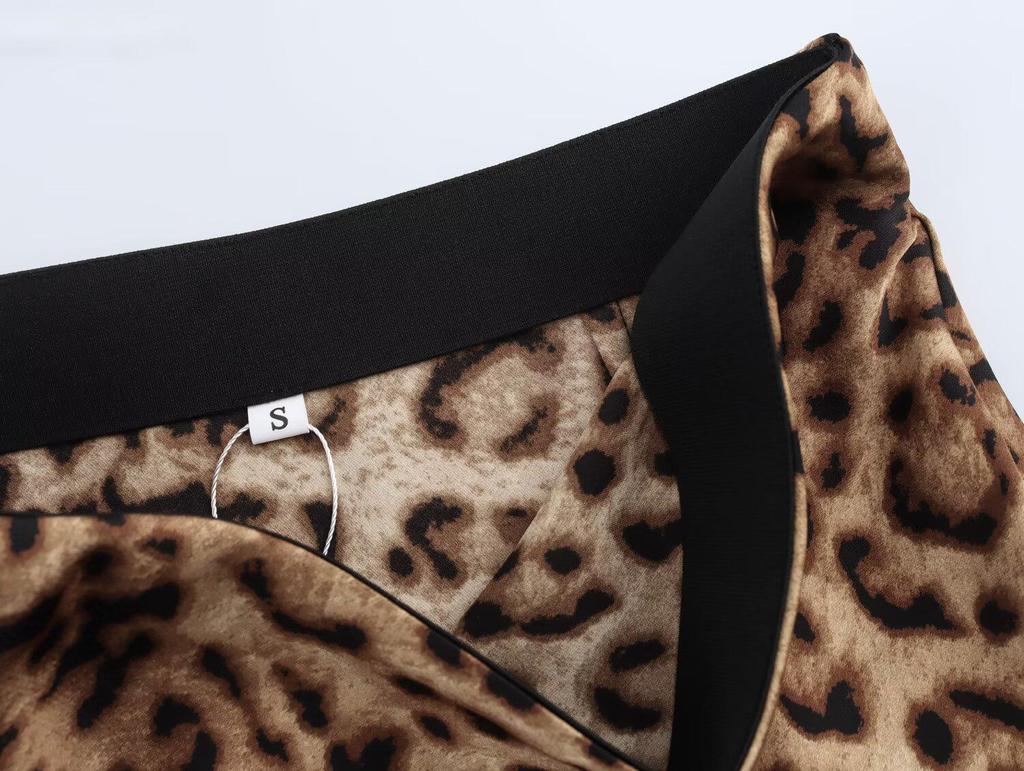 2025 Spring Women's Casual Elastic Waist Midi Skirt - European & American Fashion Style