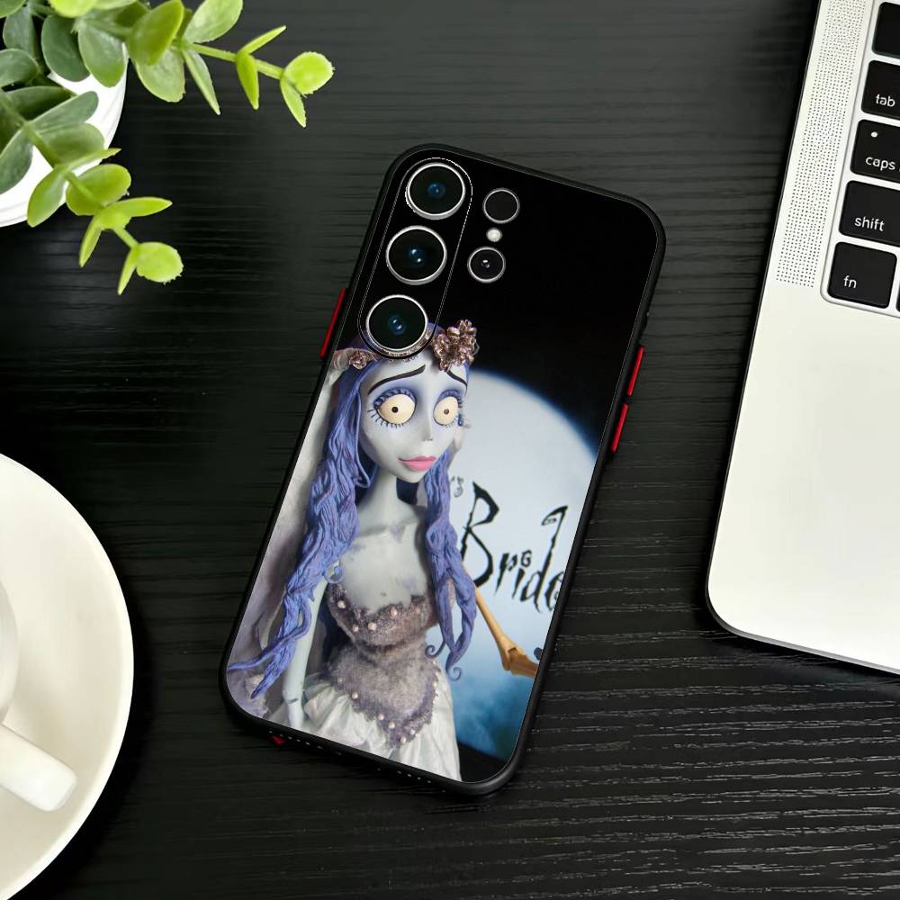 P-Corpse Bride Phone Case For Samsung S26,S25,S24,S23,S22,S21,S20,S30,Ultra,Plus,Fe,Note,5G Black Cover