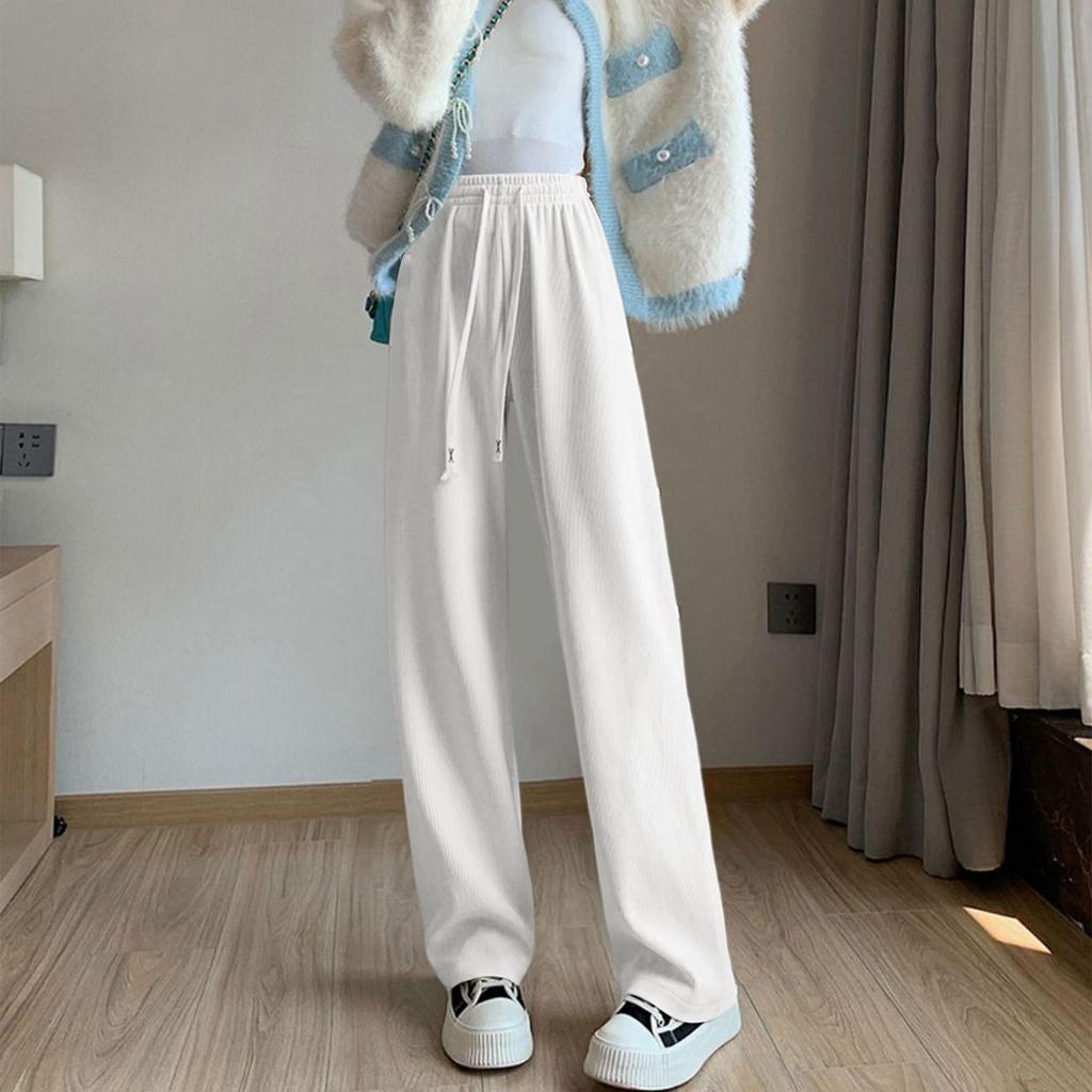 Women's Fashionable Casual Loose Fleece Lined Long Pants