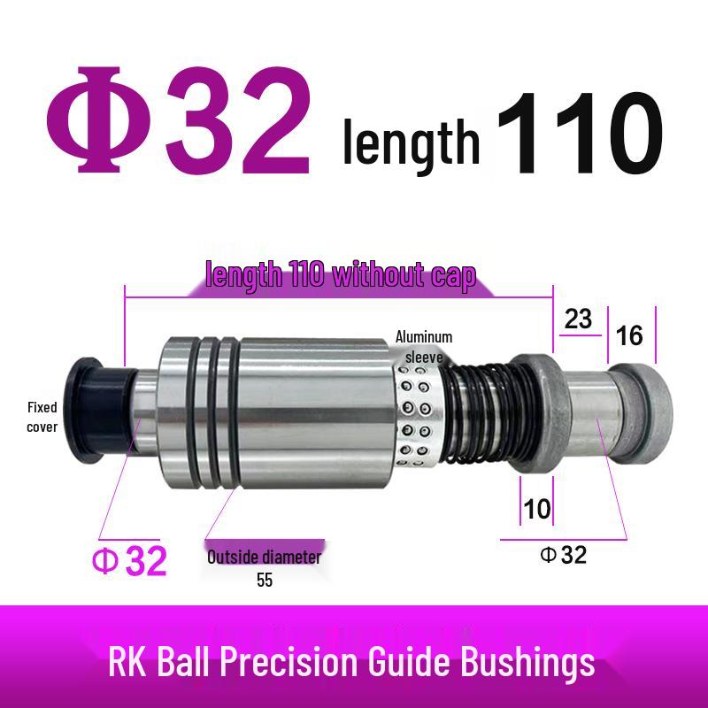 Replacement Disc Mill Mold Accessories - Cross Roller Rolling Rubber Sleeve & Outer Guide Post Bushing Set
