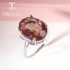18*13mm Big Diaspore Cocktail Ring 925 Sterling Silver Color Change Gemstone Zultanite Jewellery For Women Christmas Gift