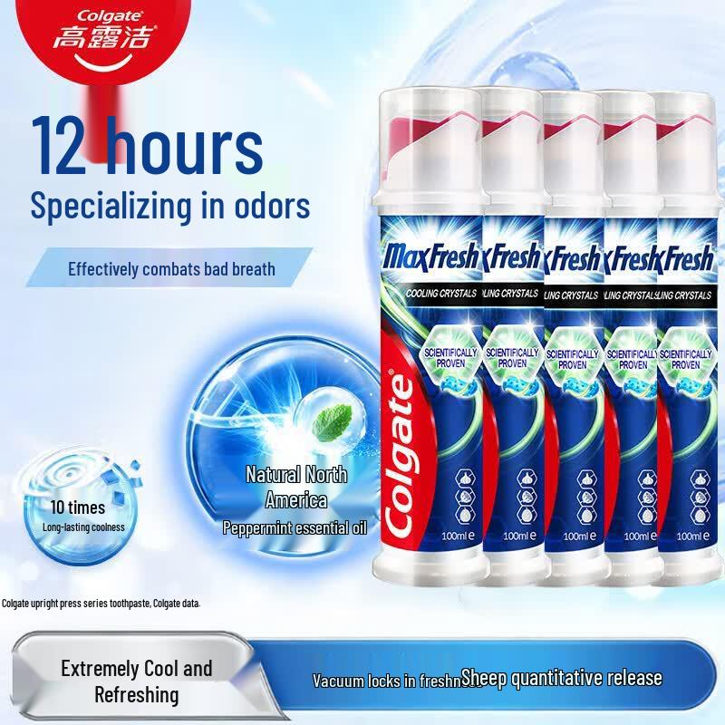 Colgate Icy Fresh & Clean Fluoride Toothpaste with Pump