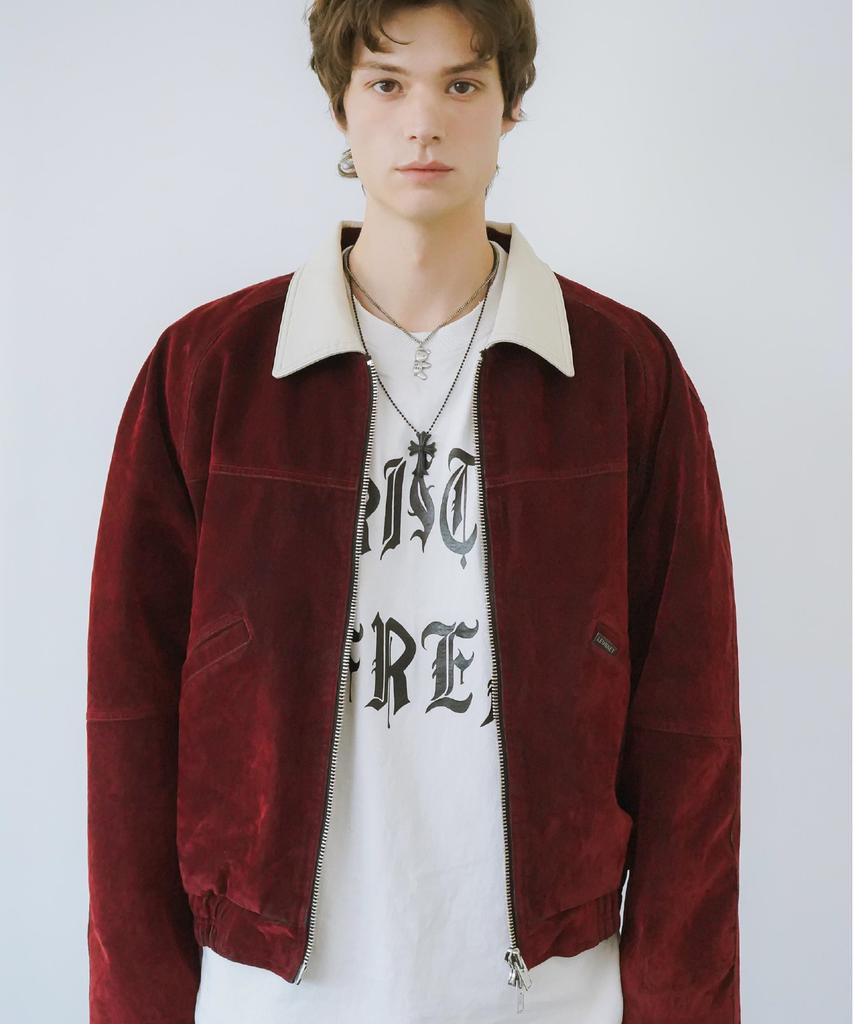 Leunnet Velvet Mute Denim Jacket / Wine