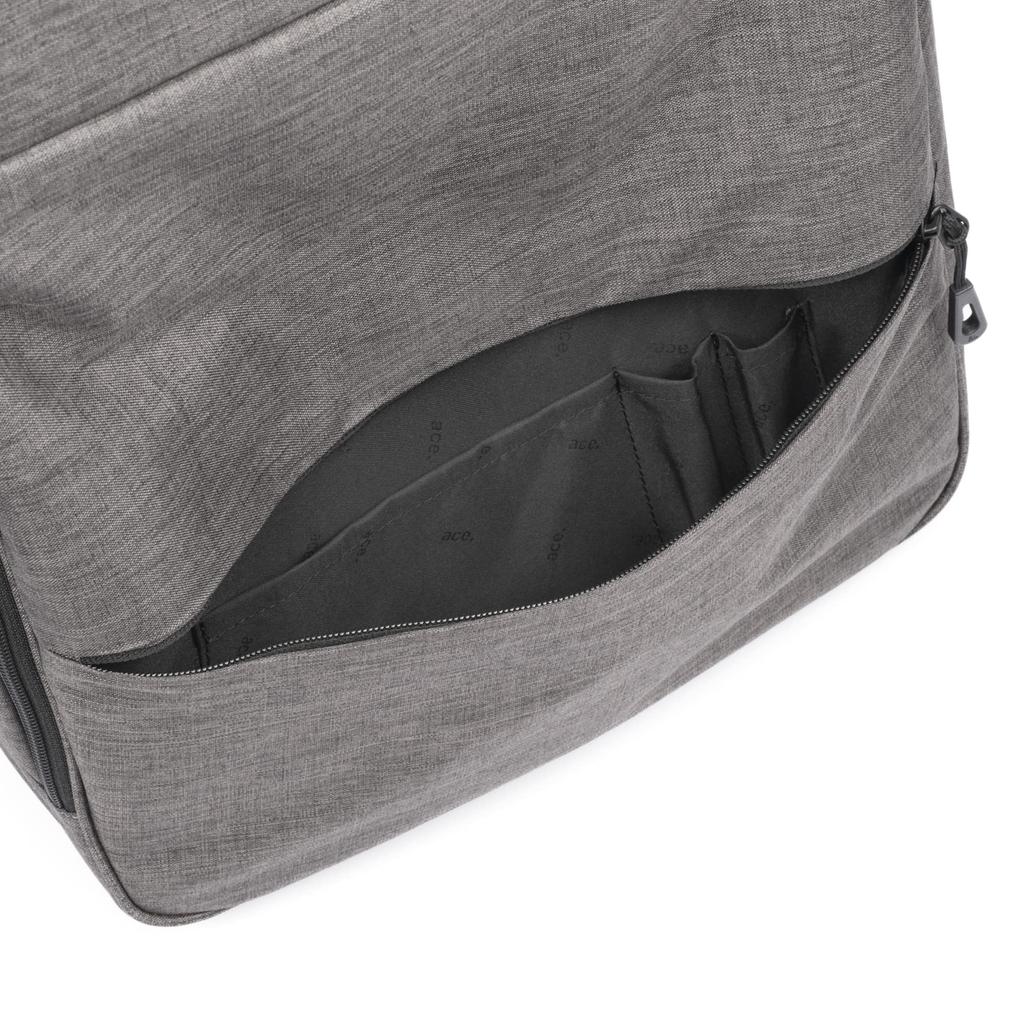 Ace Gene Front Pack R Business Backpack (No. 67823) with Smartphone Tray, Fits a B4 Size, 15.6-inch Laptop, and Front-Holding Design