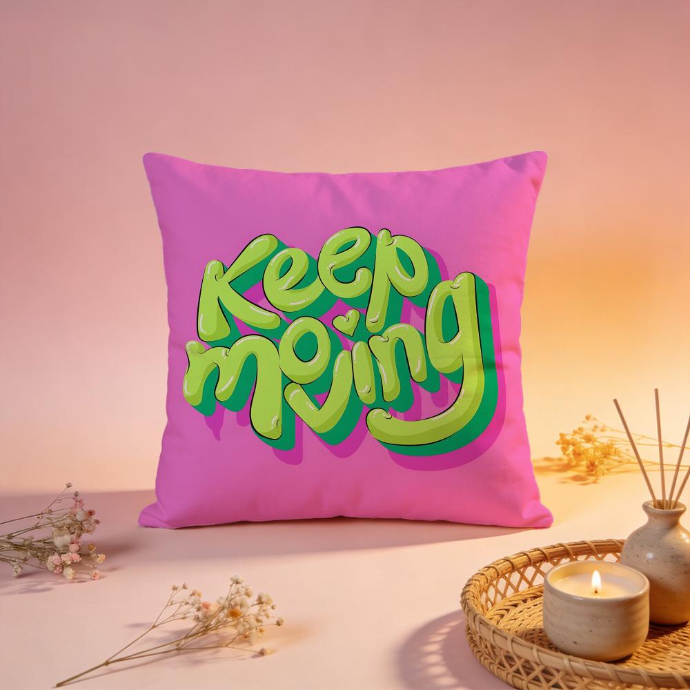 Inspirational Positive Quote Cushion Cover Comfortable Durable Pillow Cover MultiScene for Home Office Car Sofa