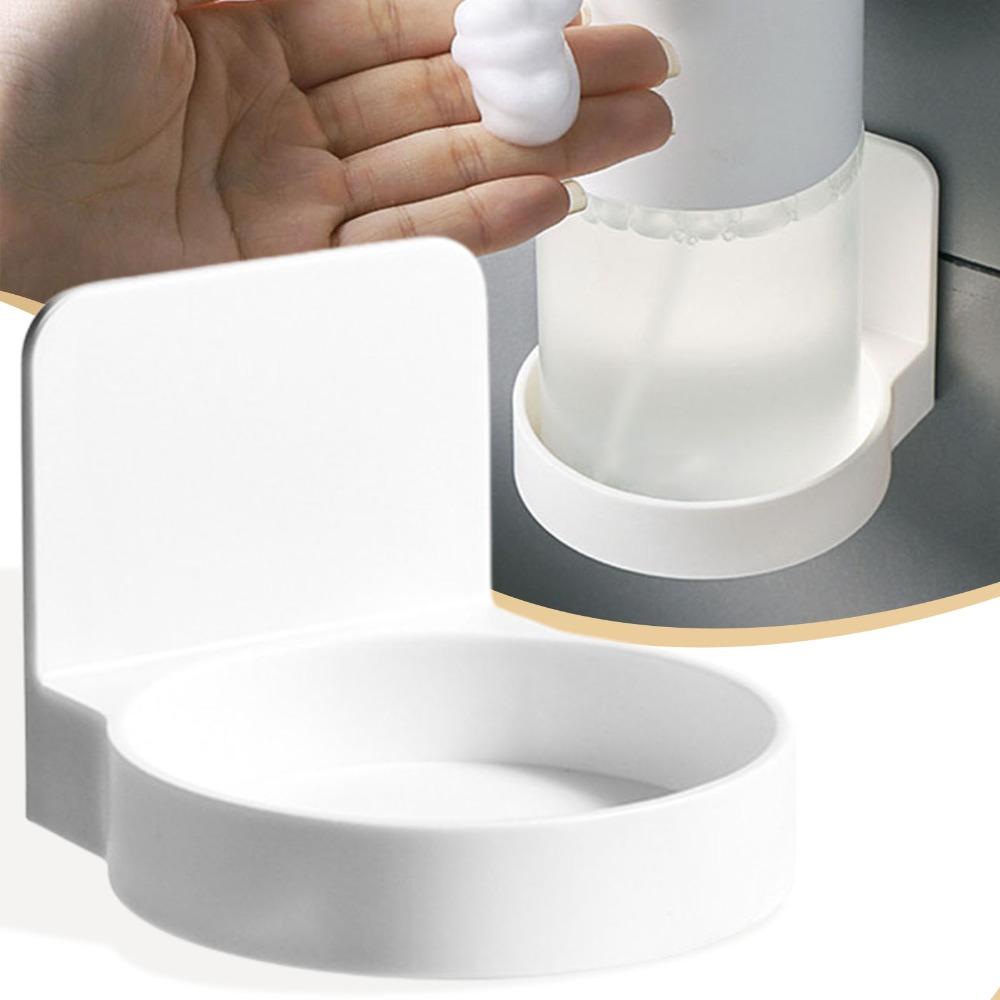 Wall Mounted Bottles Holder White Earring Storage Shelf Kitchen Spice Bottle Support Bathroom