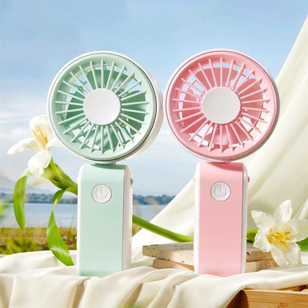 Foldable Handheld Mini Fan 3 Speeds Personal Cooling Fan for 3.7V500MAh Summer