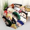 1pc Chibi Anime Characters Automatic Opening Umbrella, Portable Tri-Fold Design with 8-Bone Iron Frame, Outdoor, Perfect Gift for Fans, Travelers, Eve