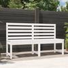 VidaXL Garden Bench White 157.5 Cm Solid Pine Wood 824040
