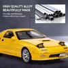 Литой 1/32 Mazda RX7 RX-7 FC INITIAL D Миниатюры Металлический сплав Модель автомобиля Игрушка Звук и свет Игрушки для мальчиков Детские подарки