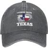 Я стою с флагом Техаса США, штат Техас, кепка для женщин, бейсболка, винтажные кепки