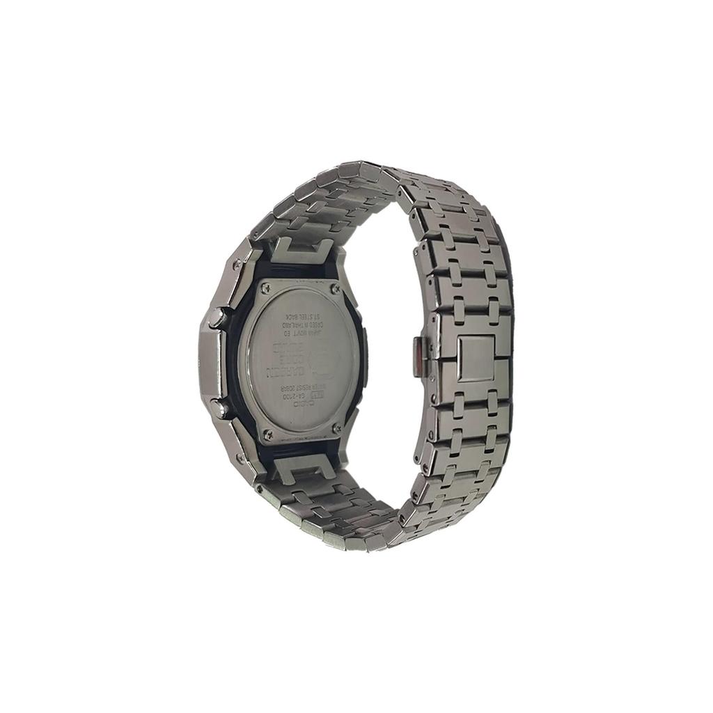 Casio Подарочная коробка для часов из коллекции Custom, часы с электронным механизмом, часы с ремешком из нержавеющей стали, мужские часы GA-2100-1A1(Watch3--)