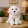Реалистичный плюшевый мальтийский болонский пес, Мягкая игрушка щенок, Подушка из мягкого плюша, Подарок на день рождения для детей и взрослых, Белый