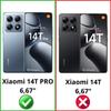 Shockproof Case - Phonillico® - Xiaomi 14T PRO - Flexible - Transparent - 2 Tempered Glass