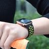 Силиконовый ремешок для Apple Watch ремешок 44 мм/40 мм iWatch ремешок 42 мм/38 мм дышащий спортивный браслет-ремешок для часов Apple watch 5 4 3 2