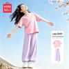 MINISO 2026 Новый спортивный свободный комплект из двух предметов с коротким рукавом для девочек