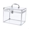 Акриловый чемодан для макияжа Artists Train Organizer Crown Box Clear Cosmetic для ювелирных изделий