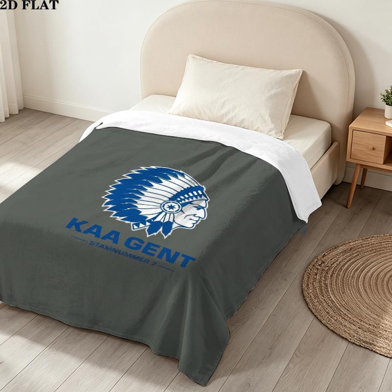 Фланелевое одеяло Kaa Gent Print, Высококачественное, Удобное для всех сезонов, Декор для дома, Тепло и уют, Идеально для рождественских подарков