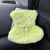Car Safety Seat for Dolls Decorative Sofa Seat with Furry Cushion And Headrest for Car Air Vents Decor To Display Doll Toy