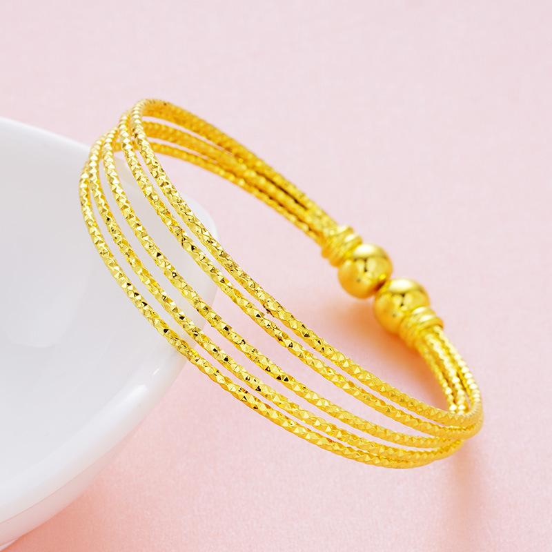 Open Circle Thin Bohemian Coil Women's Multi-circle Bracelet
