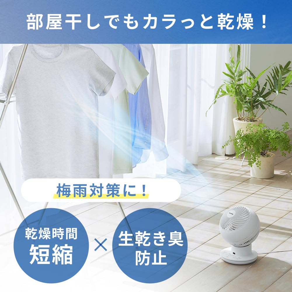 Iris Ohyama Circulator Mini 8 Tatami левый и правый мощный воздушный вентилятор белого цвета, коврики, тихий, качающийся, нагнетатель воздуха, PCF-SM12-W