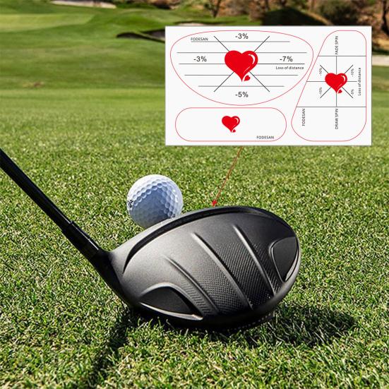 50 шт. этикеток для гольфа с защитной лентой для улучшения точности и дальности удара по мячу для гольфа. Наклейка для удара по мячу для клюшек Iron Wood Fairway.