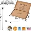 Cocktail Martini Picks and Stirrers Toothpicks – (12 Pack / 4 & 8 Inch) Reble Cocktail Picks - Stainless Steel Metal Drink Skewers Sticks for