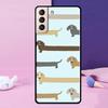 Sausage Dog Love Phone Case For Samsung Galaxy S25 Ultra S24 Ultra S9 S10 S20 S21 S22 Plus S23 S24 FE Cover