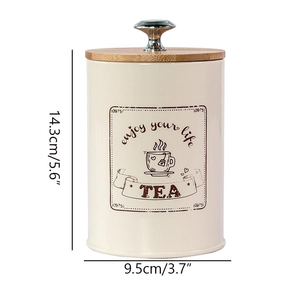Vintage Style Tea Coffee Sugar Storage Tins - Farmhouse Kitchen Canister Set to Keep Contents Fresh