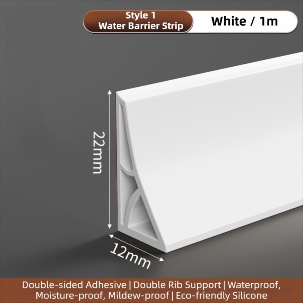 Silicone Countertop Backsplash Self Adhesive Water Stop Strip Bathroom/Kitchen Countertop