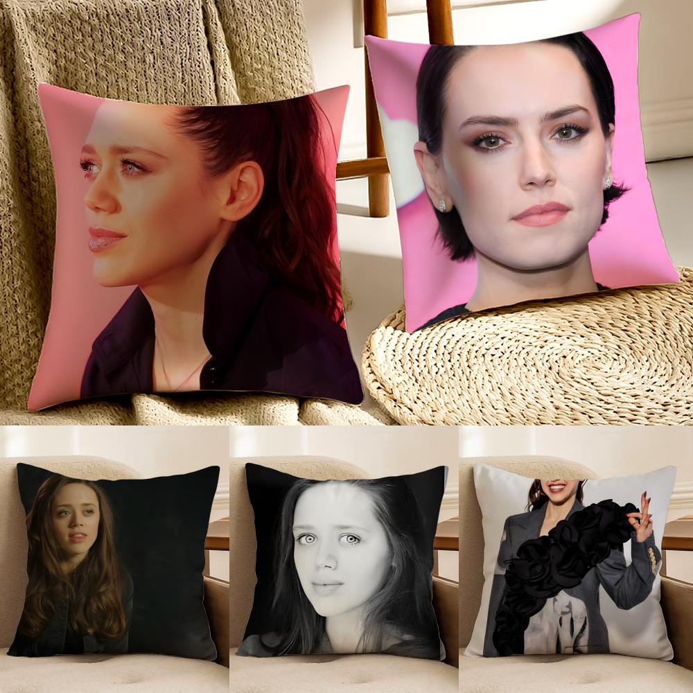 DDaisy Head TV Drama Peripheral Cushion Cover Pillowcase Antidustmite living Room Sofa Decor Cushion Room