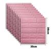 50pcs 3D Foam Wall Sticker Panels Brick Waterproof Adhesive Wallpaper Living Room Bedroom Home House Bathroom Decor