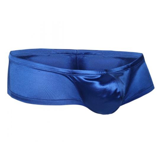 Men Solid Color Low Rise Sexy U Convex Bulge Pouch T-Back Thong Briefs