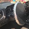 Автомобильный чехол-шторка от солнца на руль Ткань с серебристым покрытием Защита от солнца Чехол на руль Предотвращает перегрев Защищает руль Использование в салоне автомобиля