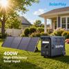 Solarplay 3600W Portable Power Station 3840Wh Solar Generator with 400W Solar Panel 30% ITC Eligible UL Certified