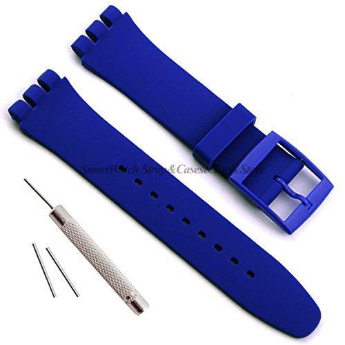 Мягкий силиконовый ремешок 12мм 16мм 17мм 19мм 20мм для Swatch, разноцветный прозрачный ремешок для часов, сменный ремешок, с инструментом