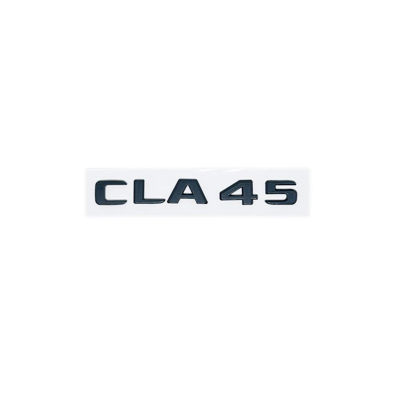 3D Black Silver Letters CLA45 CLA45S Turbo 4matic+ Emblem for Mercedes Benz AMG Car Fender Trunk Rear C118 W117 Logo Sticker
