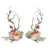Make Up With Led Light Flower Branch Twig Women Hair Clip Korean Style Hair Clip Christmas Antlers Hairpin Hair Accessories