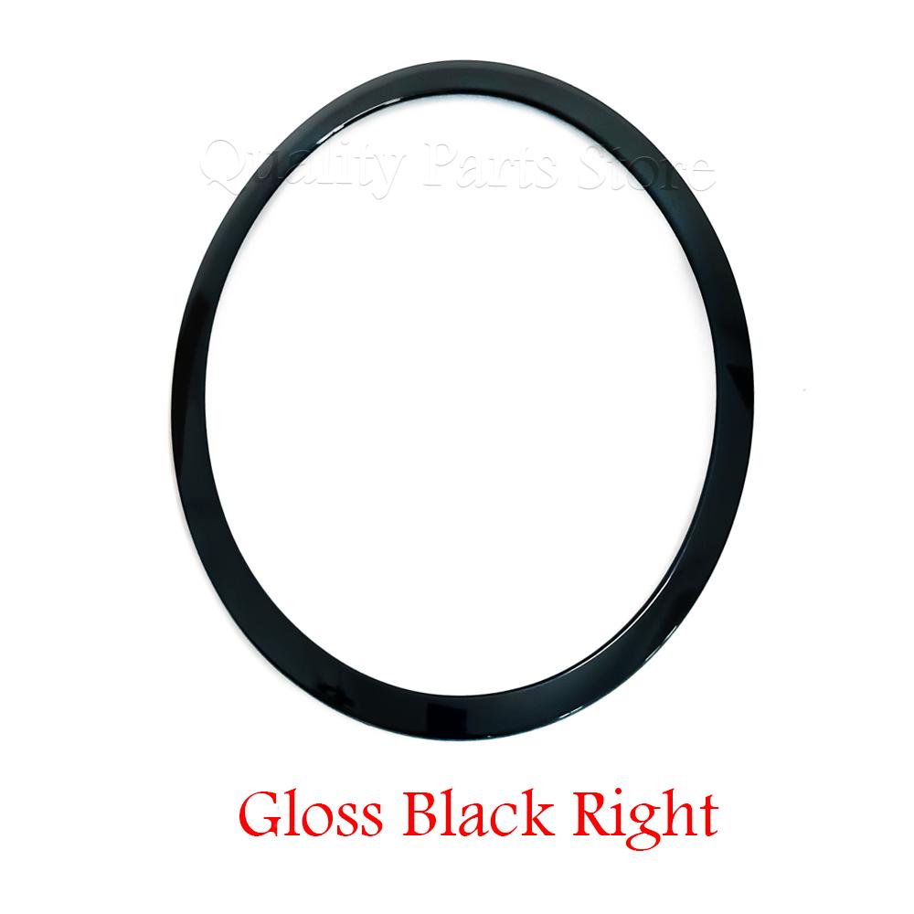 NEW For Cooper F55 F56 F57 2014-2021 Gloss Black/Silver Plated Headlight Ring Bezel Trim Surround Cover 51137300631 51137300632