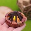 1:12 Dollhouse Miniature Led Bonfire Camping Scene Model Decor Toy Doll House Accessories