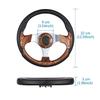Автомобильный плоский руль WoodGrain с серебряными спицами, универсальный спортивный гоночный классический стиль