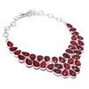 Ювелирное ожерелье из стерлингового серебра 925 пробы с мозамбикским гранатом 18 дюймов