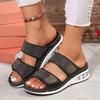 Fashion Womens Wedges Heels Sandal Thick Bottom Casual Shoes Ladies Leisure Summer Sandals Woman Shoes Women Platform Mules Slipper
