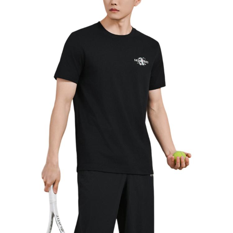 Skechers Sports Alliance T Shirt Unisex Carbon Black L224U181-0018