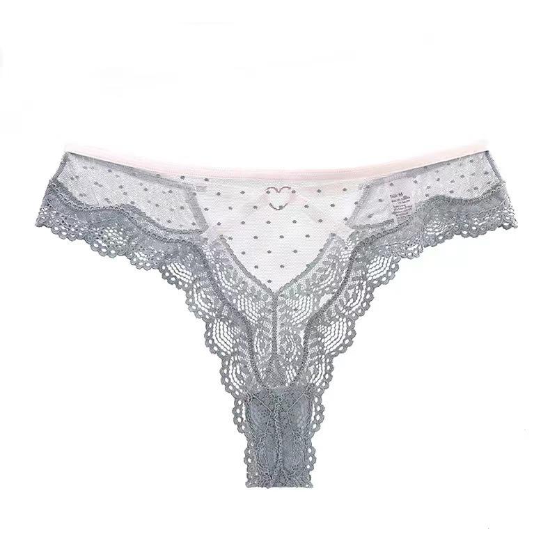 Women Sexy Hollow Panties Lace Low-Rise Temptation G-String Breathable Underwear Comfort Thong Embroidery Briefs Intimates