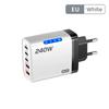 New 5 in 1 GaN Charger For 16 15pro Desktop Laptop Samsung 240W Fast Charging Adapter 120w Type To TypeC Cable Charger